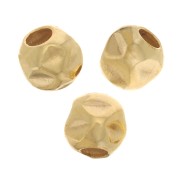 Cuentas redondas efecto arruga 3 mm - Gold filled x10|raw }}