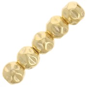 Cuentas redondas efecto arrugado 4 mm - Gold filled (laminated gold) x10|raw }}
