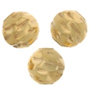 Cuenta redonda efecto arruga 6 mm - Gold filled x1|raw }}