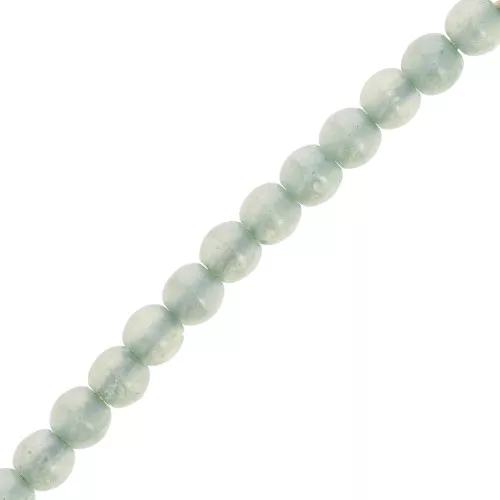 Cuentas checas de vidrio reciclado de 3mm - Alabaster Fern Green x50