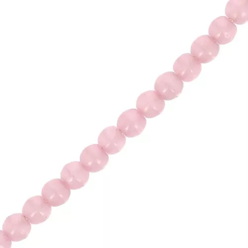 Cuentas checas de vidrio reciclado 3mm - Alabaster Pink Taupe x50