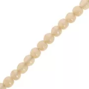 Cuentas checas de vidrio reciclado 3 mm - Alabaster Light Peach x50