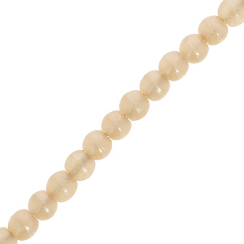 Cuentas checas de vidrio reciclado 3 mm - Alabaster Light Peach x50