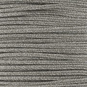 Trenza Luxor de fabricación italiana 3 mm - Marrón - Plata x1m