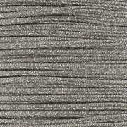 Trenza Luxor de fabricación italiana 3 mm - Marrón - Plata x1m