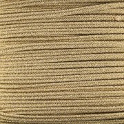 Soutache de Luxor de 3 mm hecho en Italia - Marrón claro - Dorado x1m