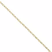Cadena de malla de fantasía 2 mm - Acero inoxidable 304L oro x99cm