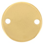 Espaciador redondo de 12 mm - Acero inoxidable dorado 304 x1|raw }}