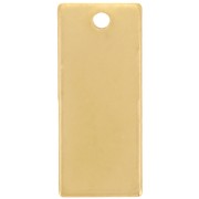 Colgante Rectángulo 21x9 mm - Acero Inoxidable 304 Dorado x1