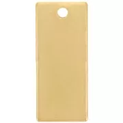 Colgante Rectángulo 21x9 mm - Acero Inoxidable 304 Dorado x1