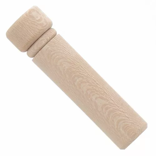 Portabrocas - agujas 60x13,5 mm en madera bruta x2