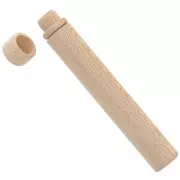 Estuches de agujas de madera bruta de 91x13,5 mm x2