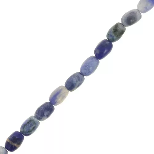 Cuentas de Oliva gema 6x4 mm - Sodalita x39cm