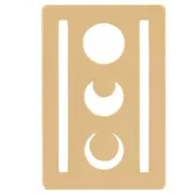 Entrepieza para tejer Miyuki 11/0 excluido Perles & Co Lune 16x11 mm - Dorado