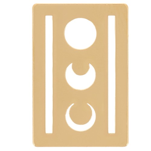 Entrepieza para tejer Miyuki 11/0 excluido Perles & Co Lune 16x11 mm - Dorado