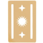 Entrepieza para tejer Miyuki 11/0 excluido Perles & Co Soleil 16x11 mm Dorado