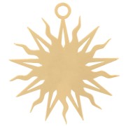 Colgante de sol 16 mm - exclusivo de Perles&amp;Co - Dorado con oro fino x1|raw }}