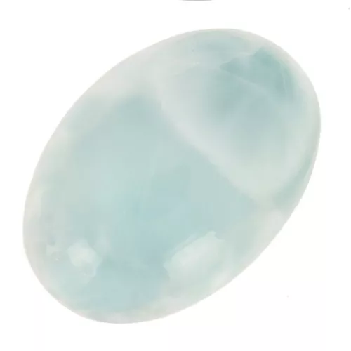 Cabujón ovalado 14x10 mm en piedra preciosa - Larimar x1