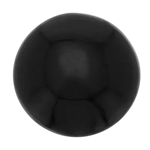Cabujón de gema redondo de 8 mm - Espinela negra x1