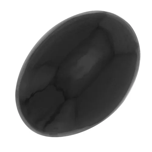 Cabujón ovalado de piedra preciosa 14x10 mm - Espinela negra x1