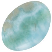 Cabujón ovalado 18x13 mm en piedra preciosa - Larimar x1