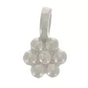 Mini Charm Flor 5.5 mm - Plata 925 x1