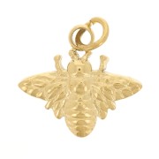 Charm de Abeja 10x11mm - Acero inoxidable 316L Oro x1
