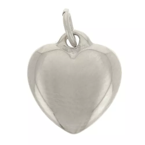 Charm de corazón 11x10 mm - Acero inoxidable 316L x1