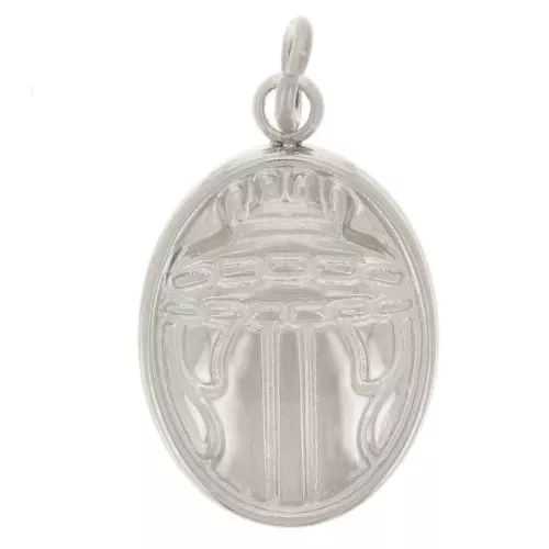 Charm ovalado - Escarabajo 16x10 mm - Acero inoxidable 316L x1