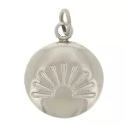 Dije redondo 10mm - Acero inoxidable 316L x1