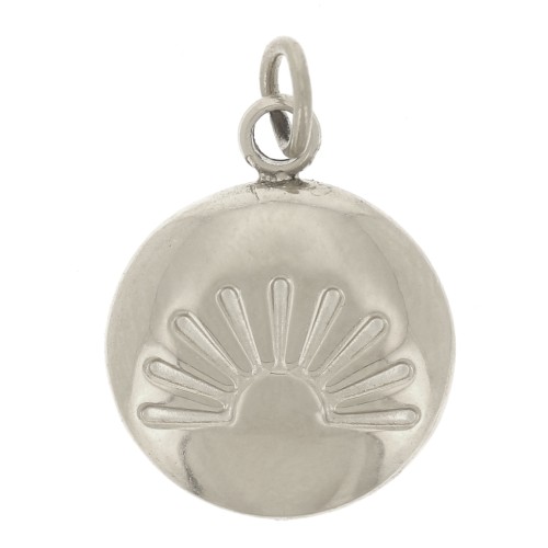 Dije redondo 10mm - Acero inoxidable 316L x1