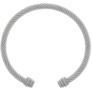 Pulsera de 4,7x192 mm para cabujón de 4 mm - Acero inoxidable 304 x1|raw }}