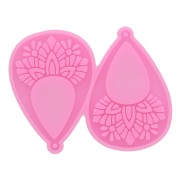 Molde de silicona - pendientes étnicos para resina epoxi y polvo de cerámica