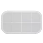 Molde de silicona para hacer bandeja ovalada en resina 23,5x13 cm