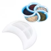 Molde de silicona para hacer una taza en forma de media luna en resina 11,5x7 cm