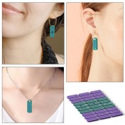 Molde de silicona para hacer 30 colgantes de resina con mensaje en forma de rectángulo