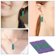 Molde de silicona para hacer 30 colgantes de resina con mensaje en forma de rectángulo