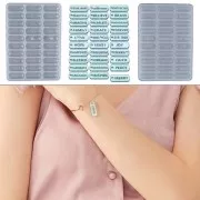 Molde de silicona para hacer 30 colgantes de resina con mensaje en forma de rectángulo