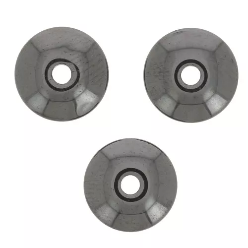 Rodajas de imitación de piedras preciosas Heishi 8x3 mm - Hematita x20