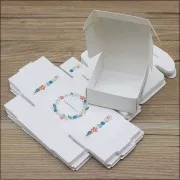 Caja de regalo DIY 6,5x6,5x3 cm - Handmade with Love & flowers - Kraft