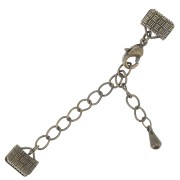 Cierre de langosta con puntas de sujeción de 8 mm - Bronce x1|raw }}