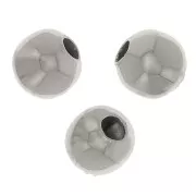Cuentas redondas de 3 mm - acero inoxidable 303L x10