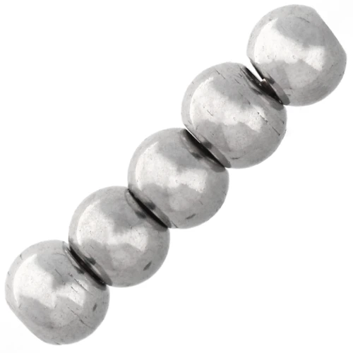 Cuentas redondas de 3 mm - acero inoxidable 303L x10