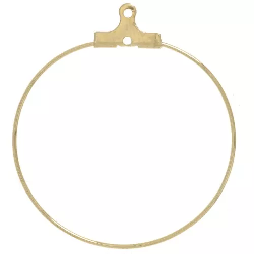 Soportes para pendientes 30 mm Acier inoxydable 316L Dorado x2