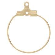 Pendientes de aro - Pendientes de aro à decorer 20 mm - Acero inoxidable 304L Dorado x2|raw }}