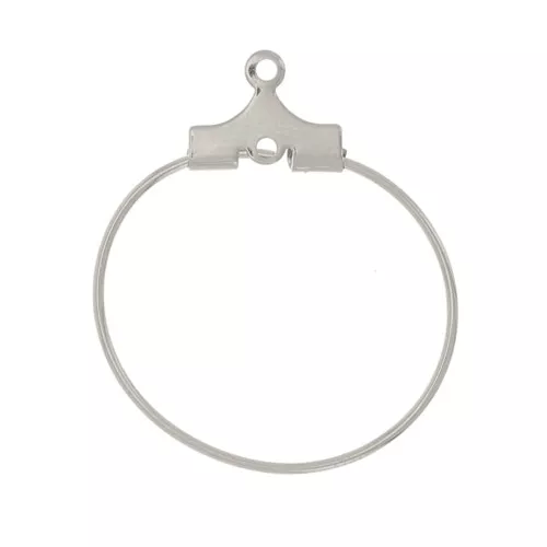 Soportes para pendientes - Créoles à décorer 21 mm Acier inoxydable 316L x2