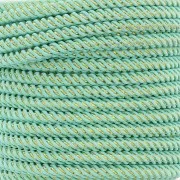 Cordón de poliéster trenzado e hilo metálico 3 mm - Veraman - Oro x1m
