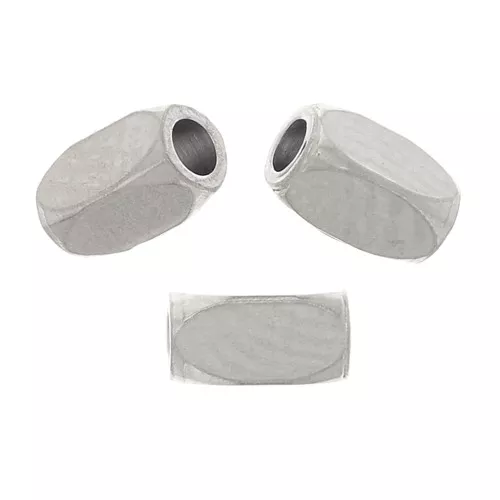 Cuentas rectangulares 4x2 mm - Acero inoxidable 304 x20