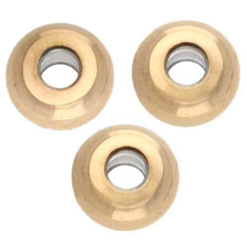 Arandela Heishi - disco plano 6x3 mm - Acero inoxidable 304 Oro x20