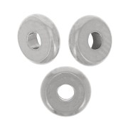 Perlas Heishi - disco plano 5x1,5 mm - Acero inoxidable 304 x20|raw }}